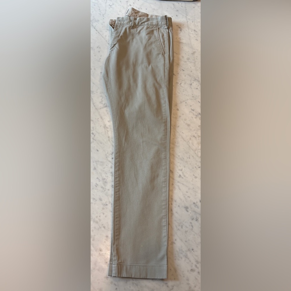 J Crew Men’s Flex Driggs Stretch Khaki Pant, 31x32, Excellent pre-owned cond! - Picture 2 of 10